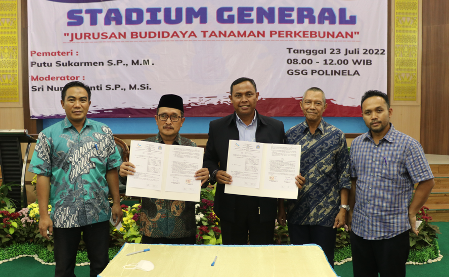 Penandatangan MoU Dengan PT. Buma Cima Nusantara dan Acara Stadium Generale Jurusan Budidaya Tanaman Perkebunan